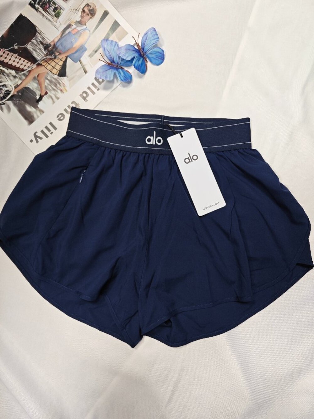 NWT ALO Yoga Match Point Short Navy 🤗☁️